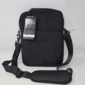 Collars & Co Jack Abrahams soho Messenger Workbook Bag Black business casual NEW